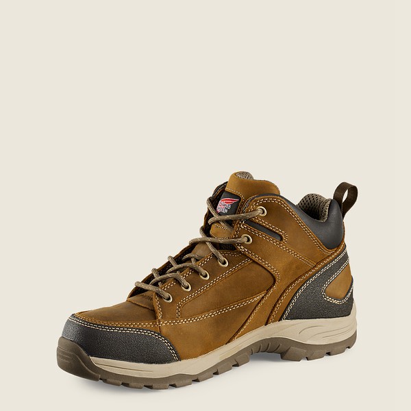 Red Wing Hiking Boots Truhiker - 5-inch Safety Toe - Brown - Mens NBV085724